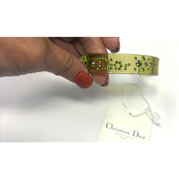 Christian Dior Boutique Paris resin cuff bracelet, likely from the early 2000s c - Picture 1 of 6